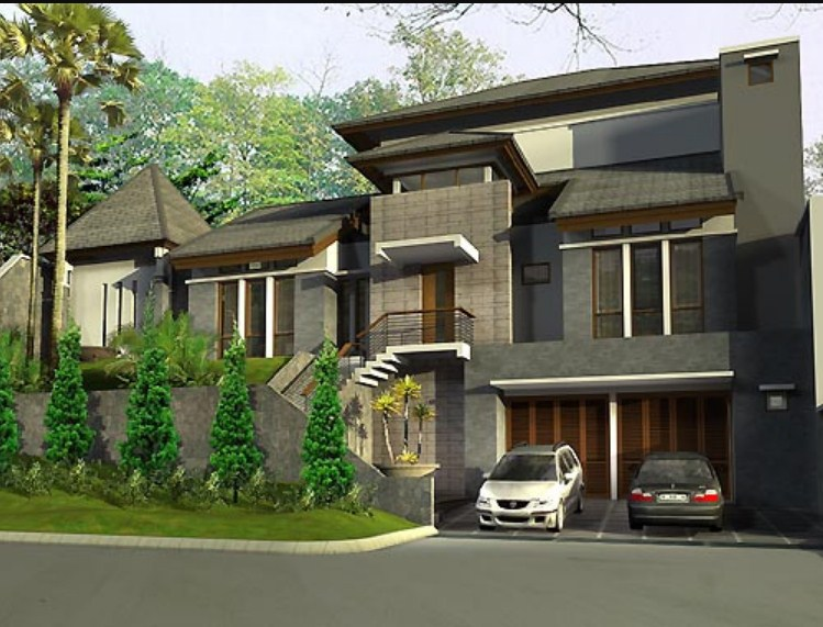 Desain Rumah 3 Lantai Minimalis Mewah