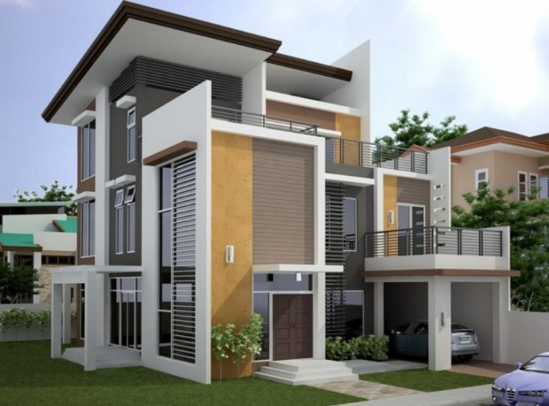 Desain Rumah 3 Lantai Sederhana di Perumahan