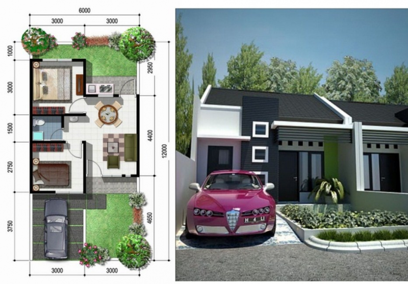 Desain Rumah 36 dan Denah