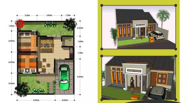 Desain Rumah 36 minimalis modern