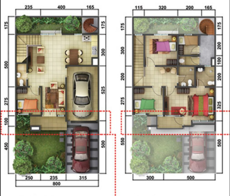 Desain Rumah 5 Kamar Dengan 2 Lantai