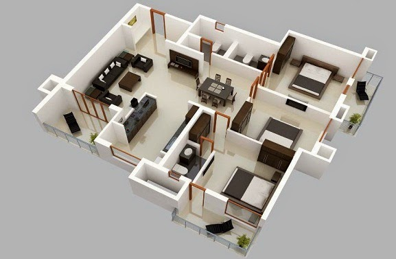 Desain Rumah 5 Kamar modern