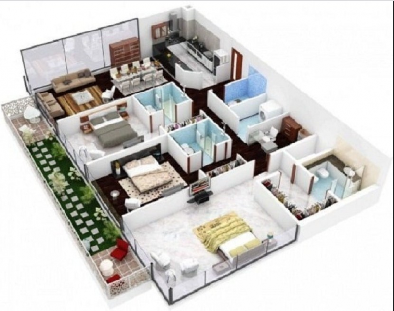 Desain Rumah 5 Kamar Simple