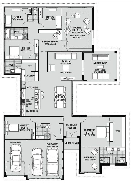 Desain Rumah 5 Kamar Terbaik