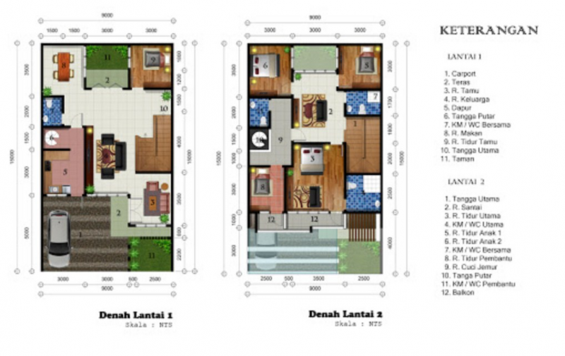 Desain Rumah 10 x 15 Lengkap
