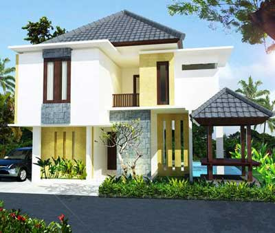 Penambahan gasebo kecil untuk Desain Rumah 10 x 15