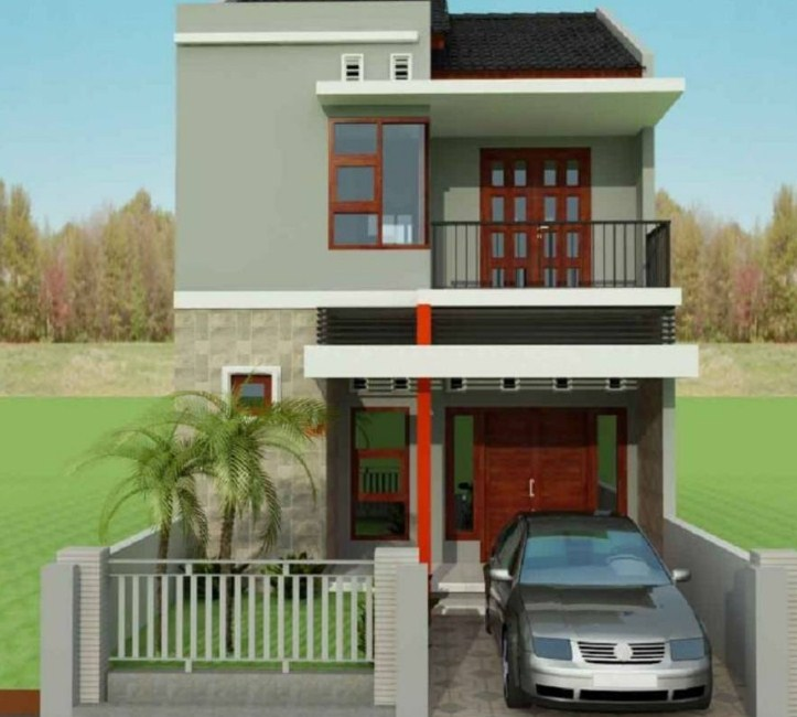 Desain Rumah 4 x 10 2 Lantai Modern