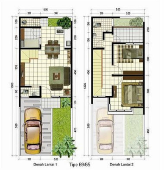 Inspirasi Desain Rumah 4 x 10