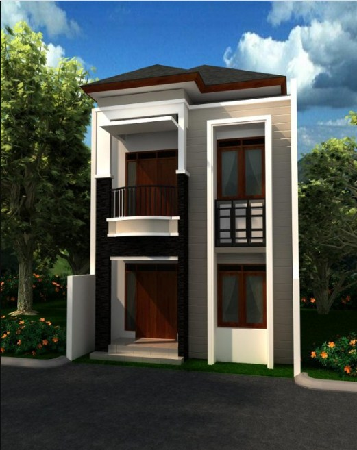 Tampak Depan Desain Rumah 4 x 10