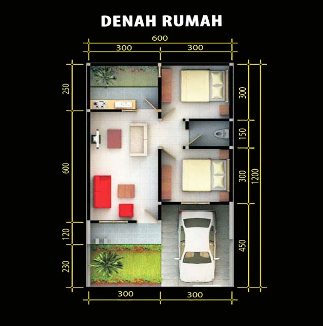 Desain Rumah 4x6 Mungil