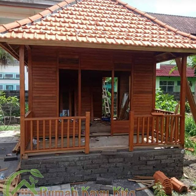 Desain rumah kayu