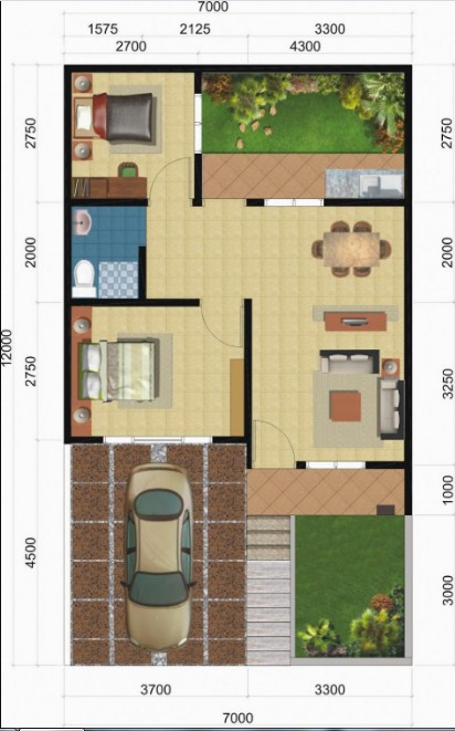 Konsep Desain Rumah 4x6