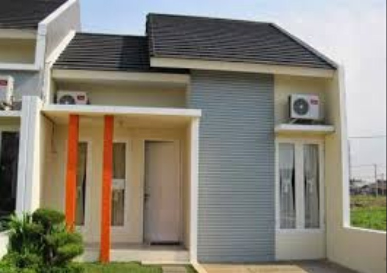 Desain Rumah 5x12 Minimalis Tampak Depan