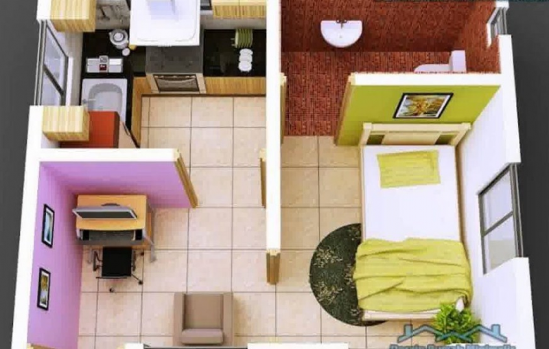 Desain Rumah 5x12 Sederhana