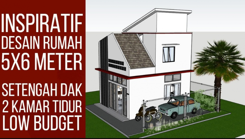 Inspirasi Desain Rumah 5 x 6 2 Kamar Tidur
