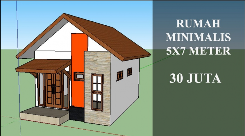 Desain Rumah 5 x 7 Budget Minim