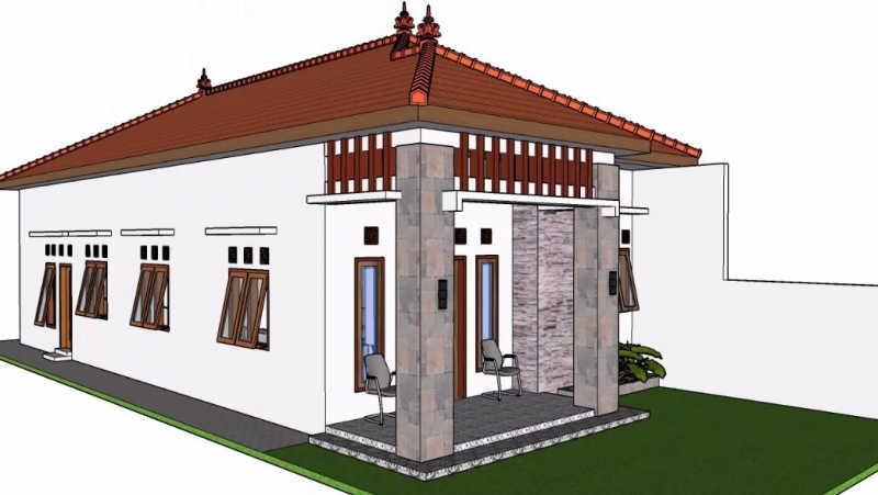 Desain Rumah 7 x 10 Tampak Luar
