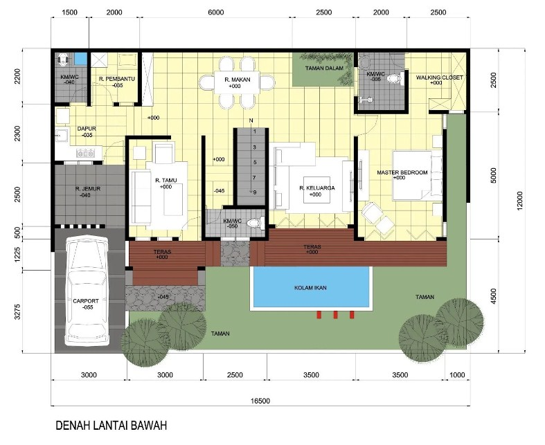 Contoh Desain Rumah 9 x 12