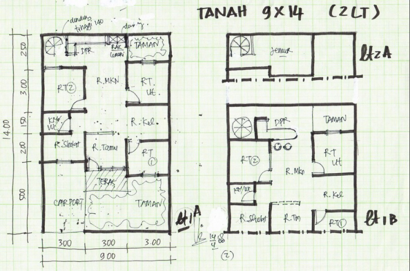Gambar Desain Rumah 9 x 12