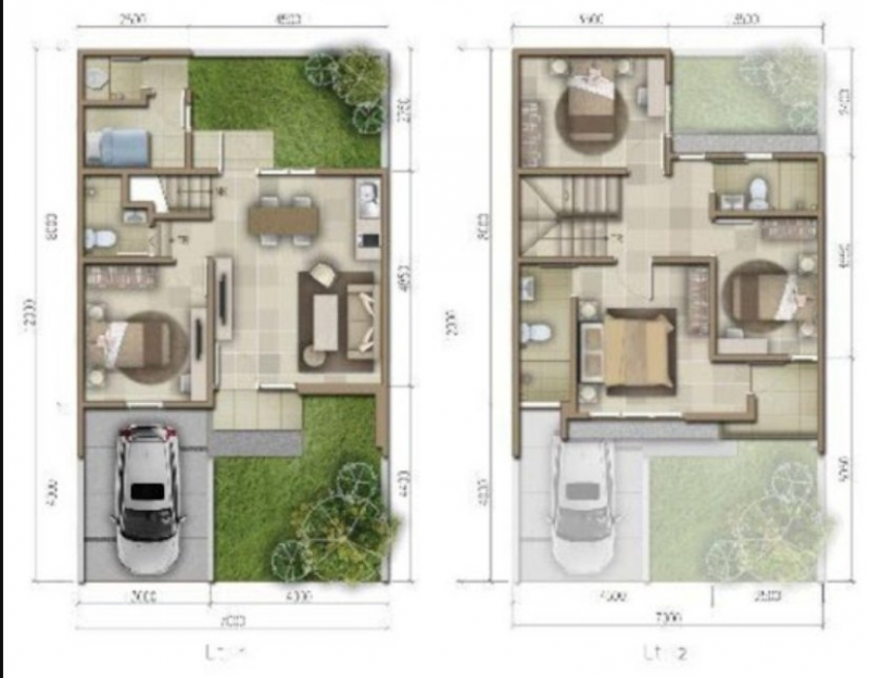 Desain Rumah 7 x 12 Minimalis