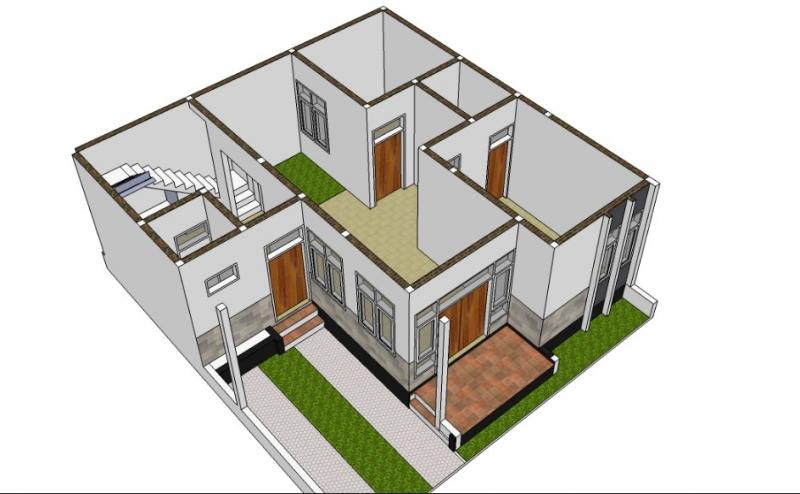 Contoh Desain Rumah 8 x 10