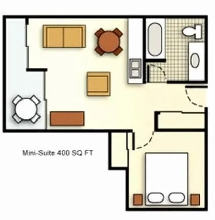 Desain Rumah 6x6 bergaya leter L