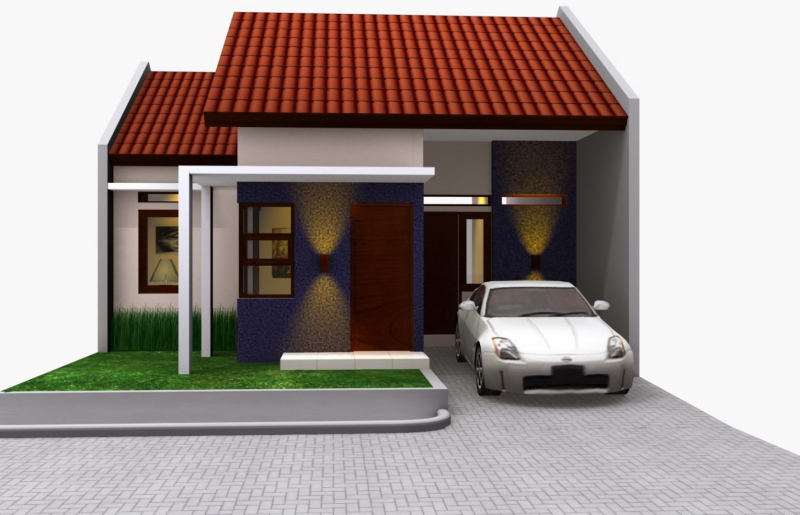 Desain Rumah Atap Lebar
