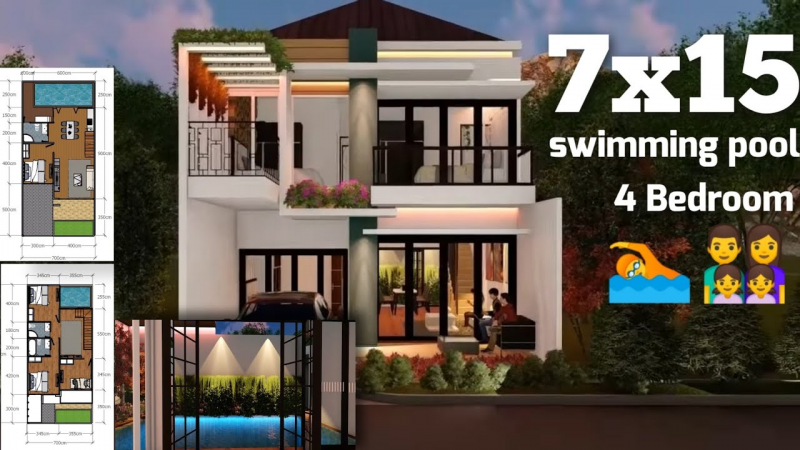 Contoh Desain Rumah 7x15