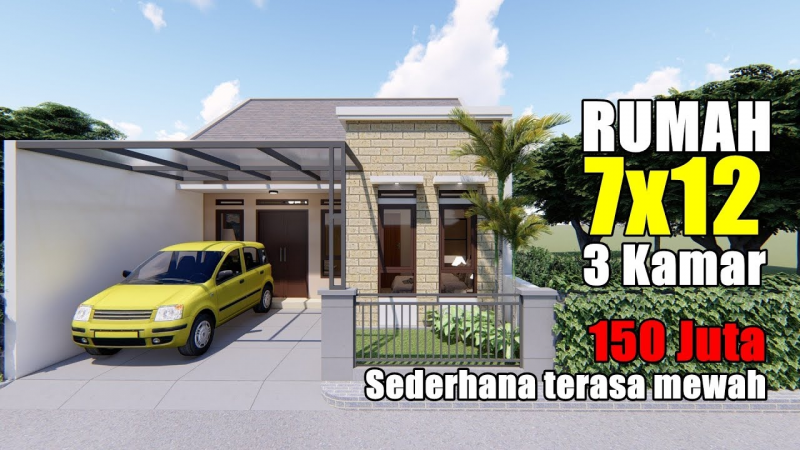 Desain Rumah 7x15 Sederhan Tapi Mewah