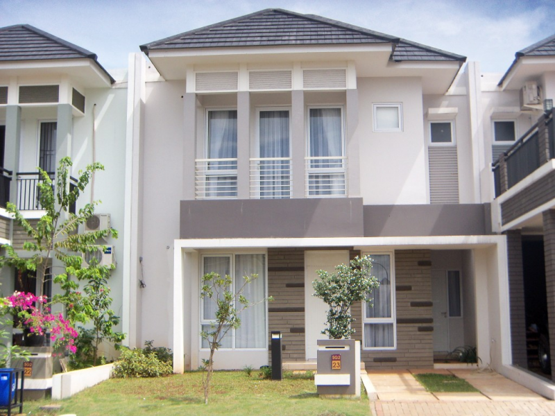 Rumah minimalis model skandinavia white