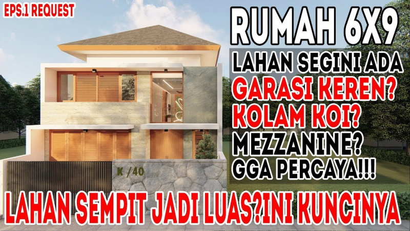 Desain Rumah 6x9 2 Lantai