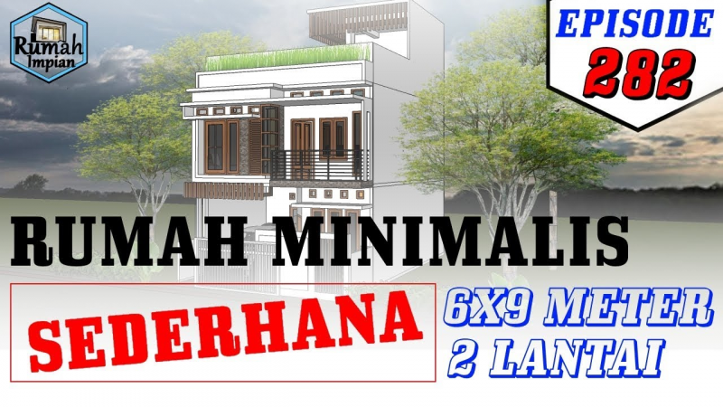 Desain Rumah 6x9 2 Lantai Sederhana