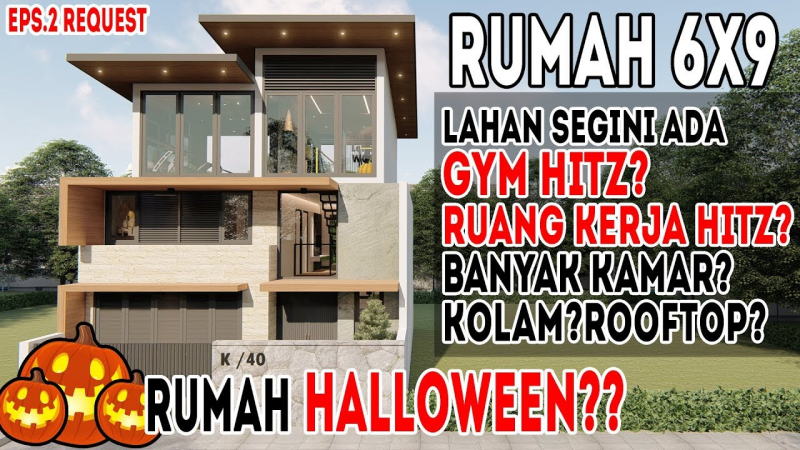 Desain Rumah 6x9 Ada Banyak Kamar