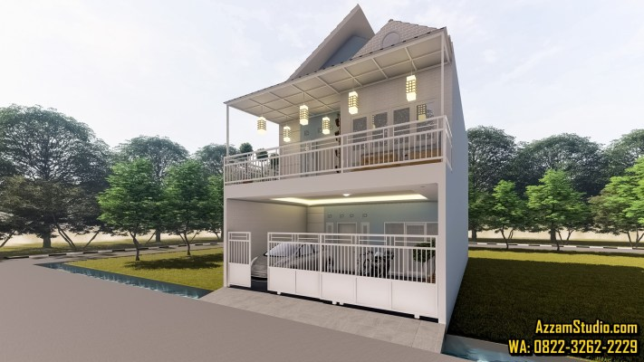 Desain rumah berlantai dua Minimalis