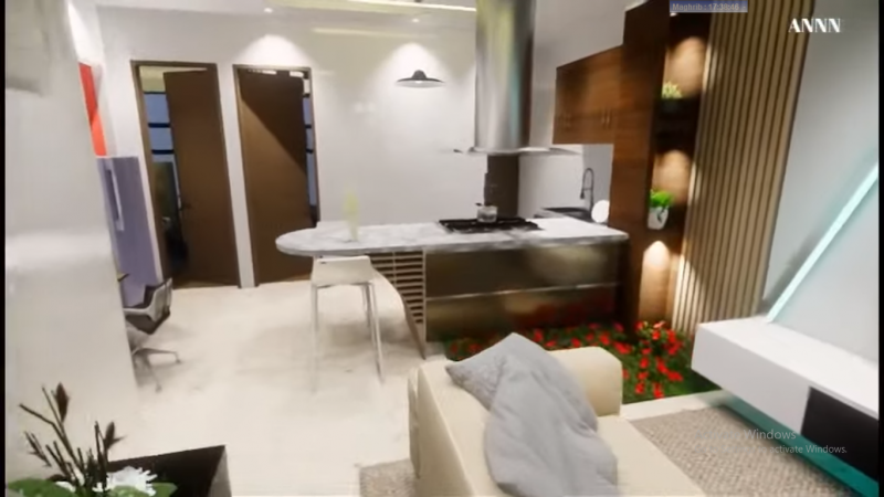 Desain Ruang Keluarga Rumah 8x6 Minimalis Modern