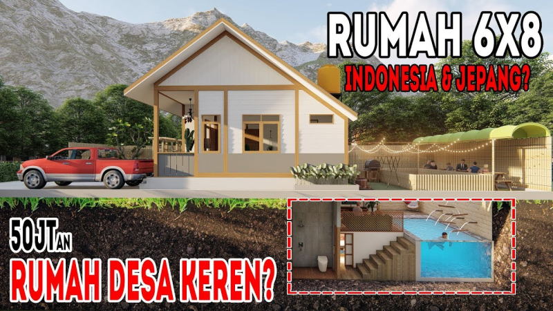Desain Rumah 6x8 Minim Budget