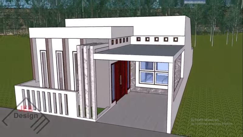 Desain Rumah 8x6 Sederhana