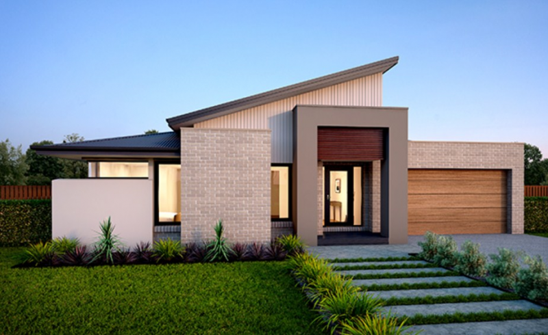 DESAIN RUMAH MINIMALIS ATAP MIRING