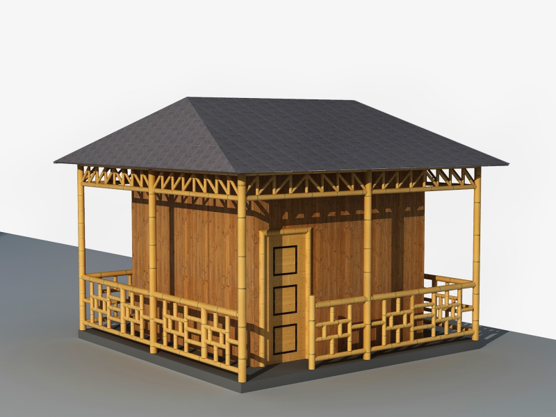 DESAIN RUMAH ANYAMAN BAMBU