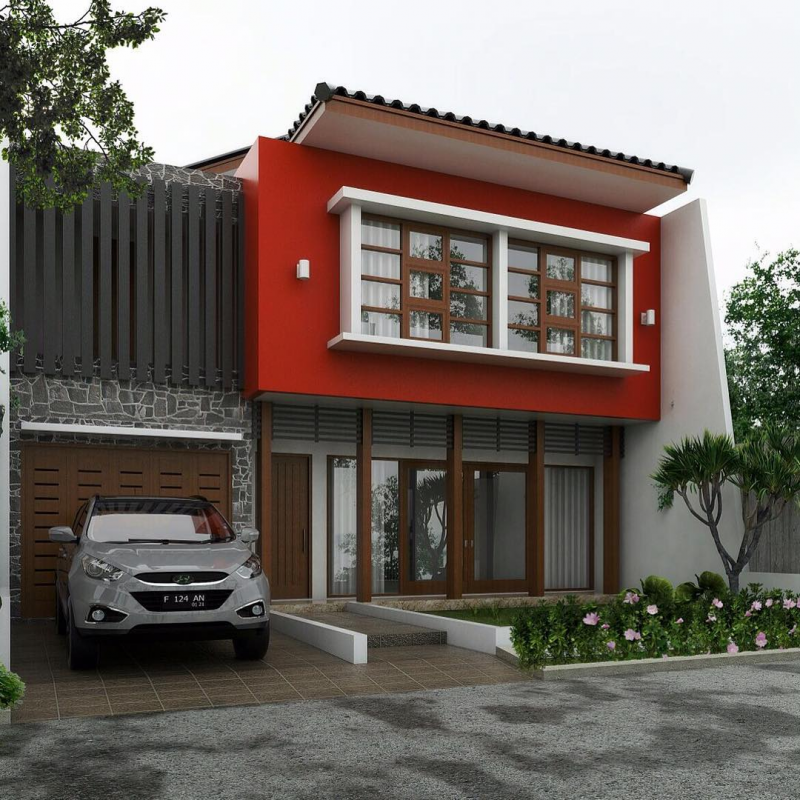 DESAIN RUMAH MINIMALIS DEPAN BELAKANG