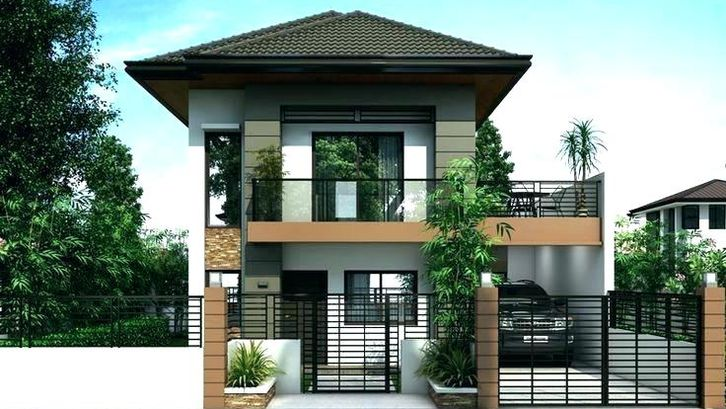 Desain Rumah Bertingkat dengan Desain tiga kamar tidur