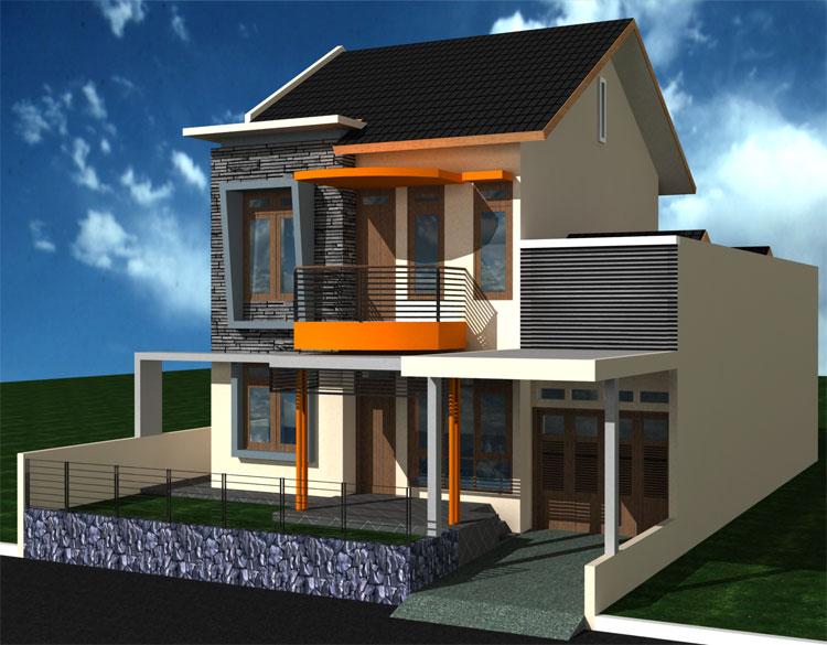 DESAIN RUMAH 2 LANTAI BUDGET 200 JUTA