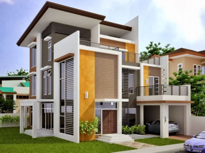 DESAIN RUMAH DUA LANTAI MINIMALIS MODERN
