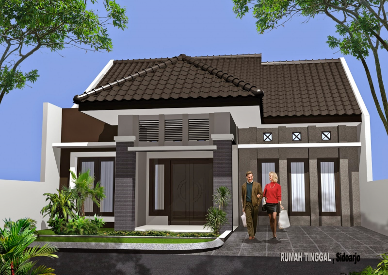 Atap Rumah Cokelat