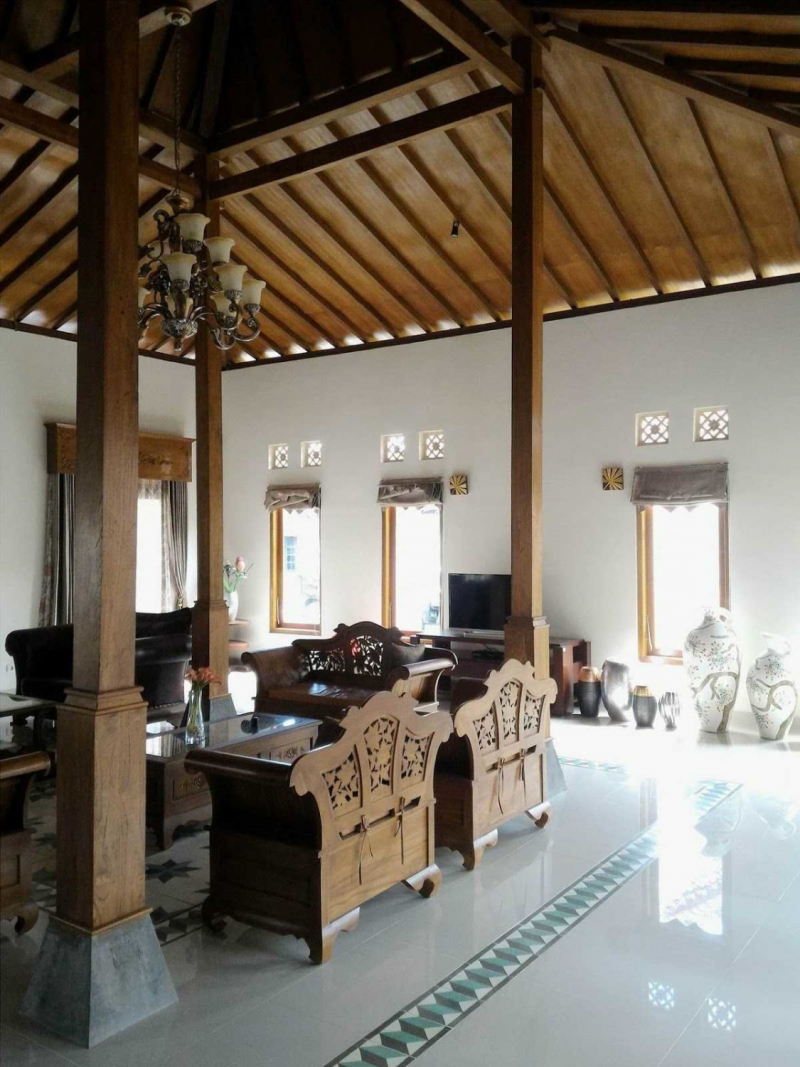 DESAIN RANGKA ATAP RUMAH JOGLO