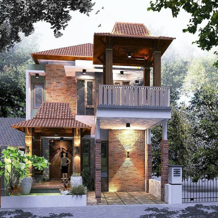 Desain Rumah Joglo Dua Lantai