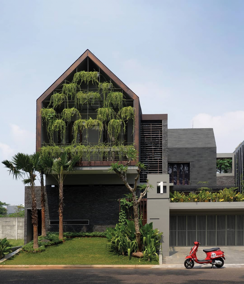 Desain Rumah Idaman dengan fasad unik