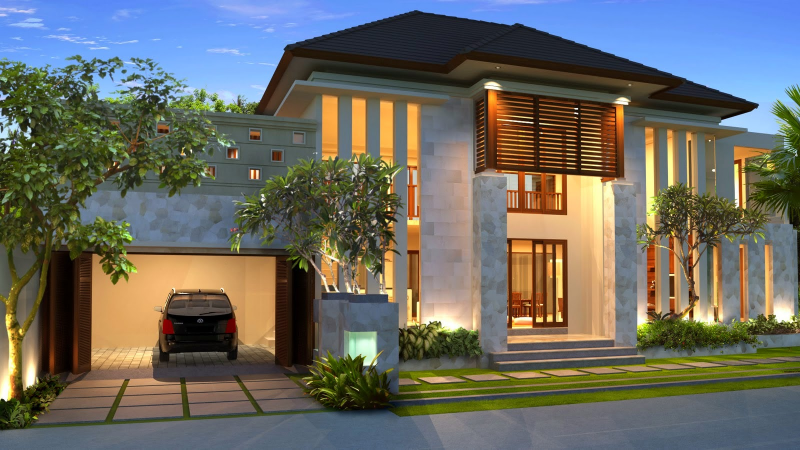 DESAIN RUMAH IDAMAN MINIMALIS 2 LANTAI