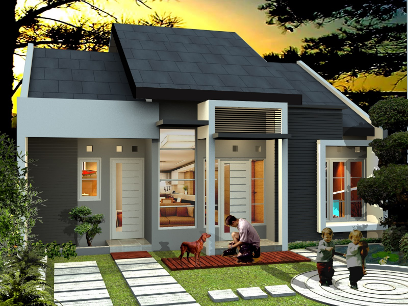 DESAIN RUMAH KACA MINIMALIS 1 LANTAI