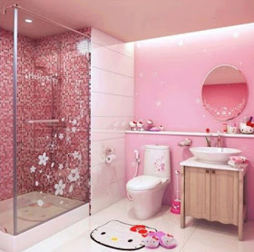 Desain Rumah Dengan Kamar Mandi Hello Kitty